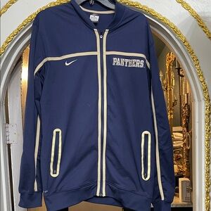 Nike Panthers Dri-Fit Navy and Cream Track Jacket XL